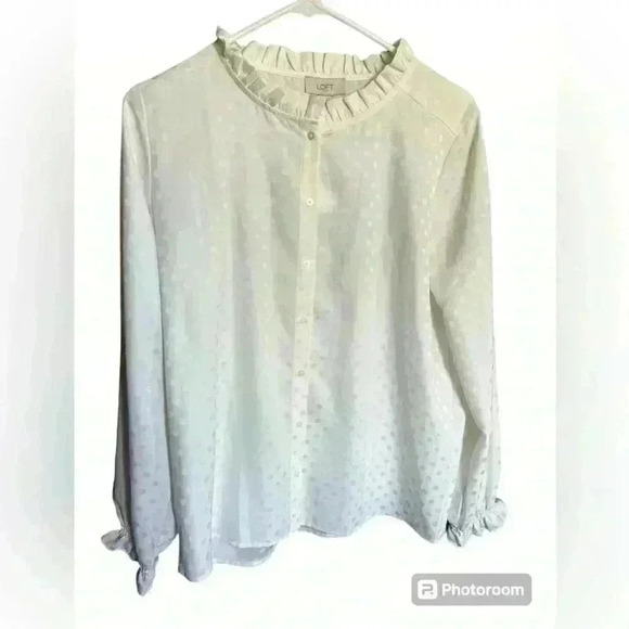 Loft outlet polkadot blouse - Picture 1 of 2